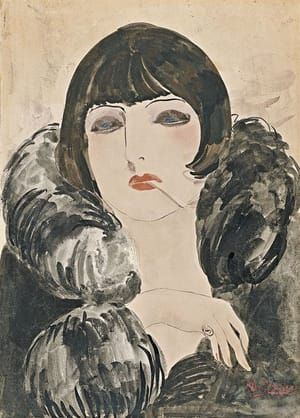 Artwork Title: Portrait Of A Woman With Cigarette (kiki De Montparnasse)