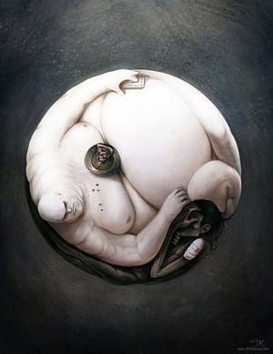 Artwork Title: Yin Yang of World Hunger