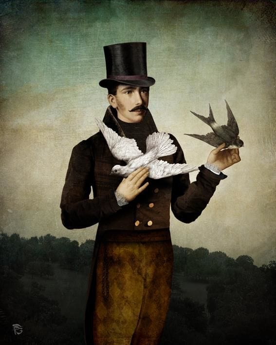 Artwork Title: Man With Birds