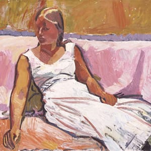 Artwork Title: A Girl Sitting