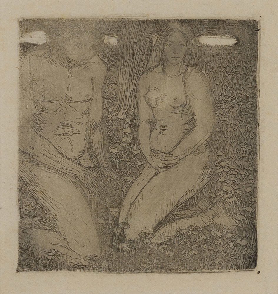 Artwork Title: Adam and Eva in Paradise