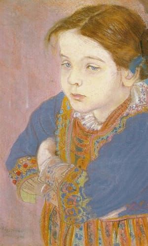 Artwork Title: Portrait of Helenka in a Folk Costume