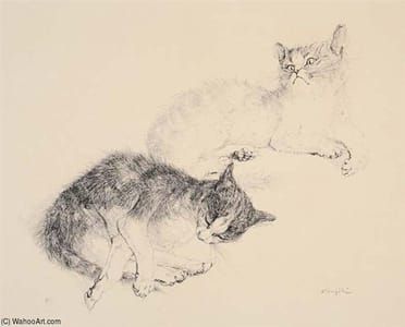 Artwork Title: Two Cats
