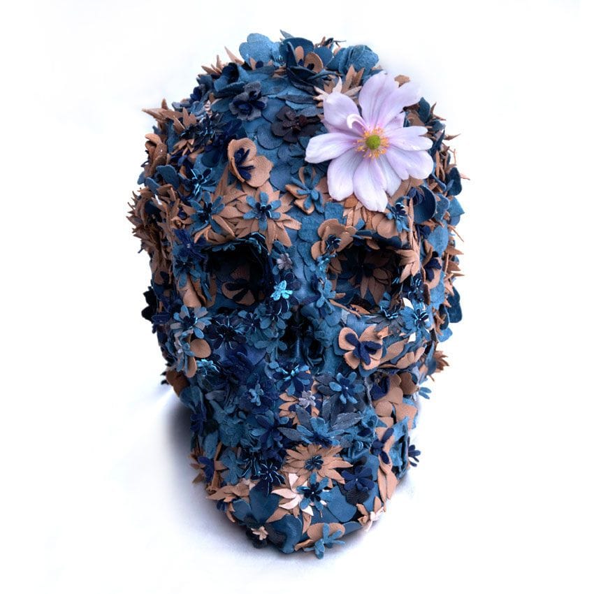 Artwork Title: Floral Skullpture