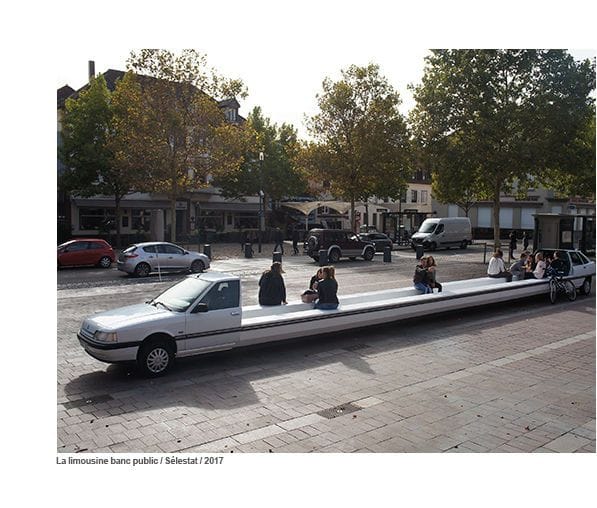 Artwork Title: La Limousine banc poublic