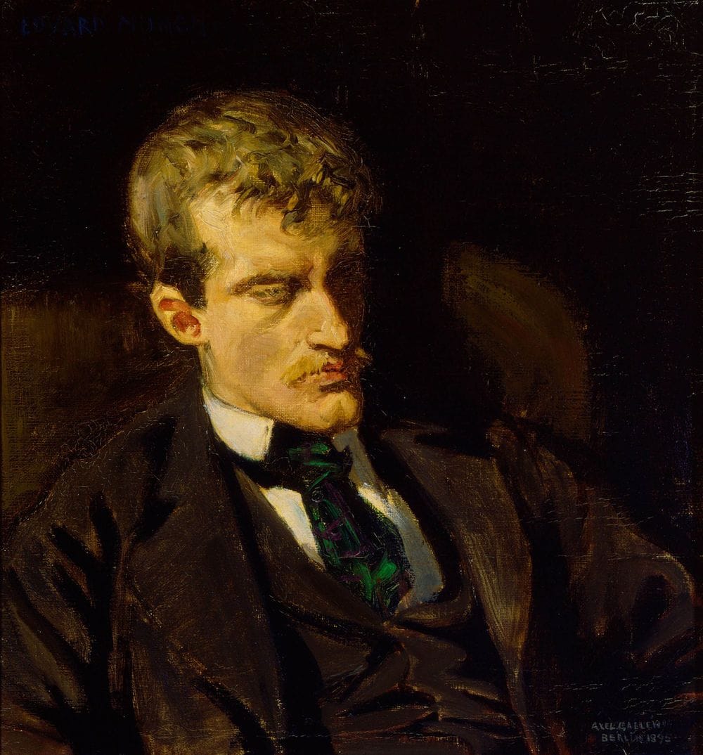 Akseli Gallen-Kallela - Portrait of Edvard Munch, 1895