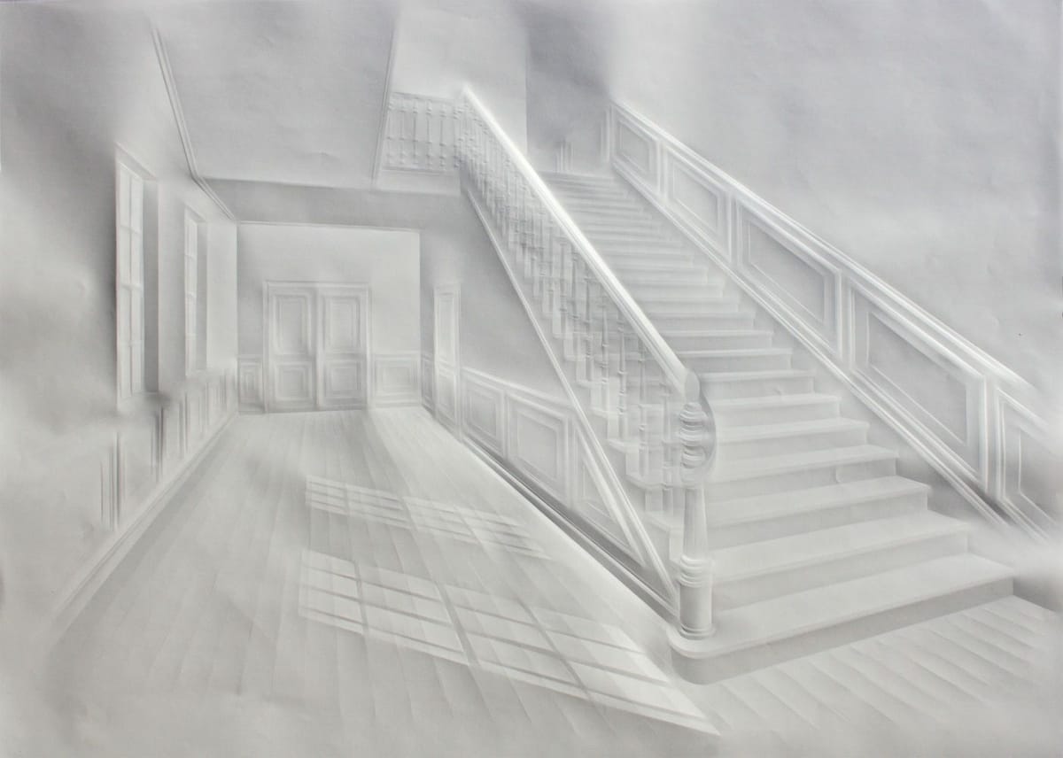 Artwork Title: Untitled (Light In Hall With Stair)