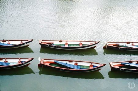 Artwork Title: Boats In A Row