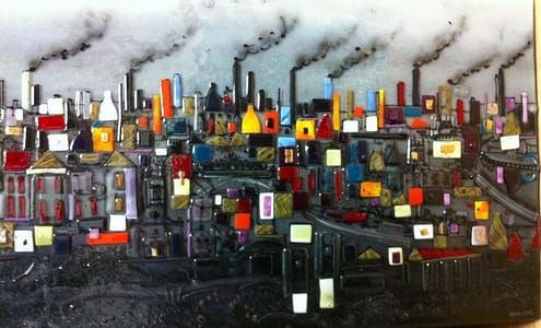 Artwork Title: Potteries Skyline