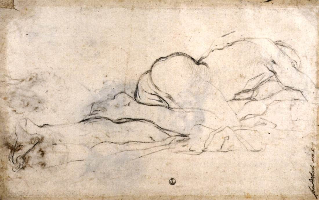 Artwork Title: Reclining Nude (Recto)