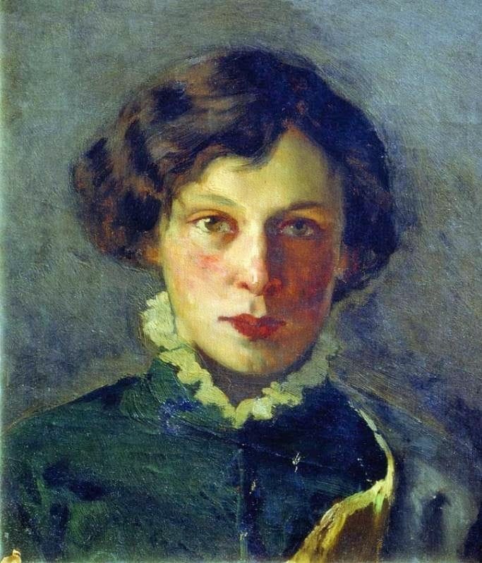 Artwork Title: Portrait of M. Nesterova, Artist's First Wife