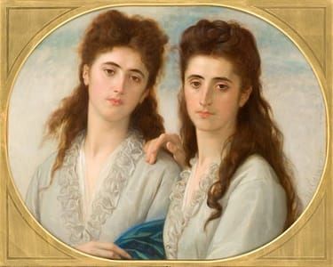 Artwork Title: Sophie and Berthe Cabanel, Nieces of the artist