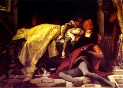 Artwork Title: The Death of Francesca de Rimini and Paolo Malatesta