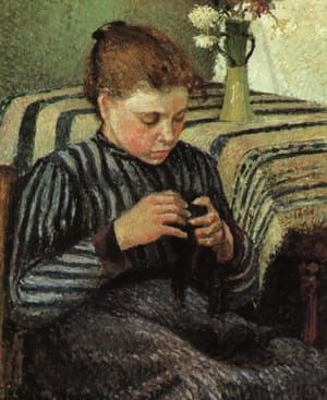 Artwork Title: Girl Sewing