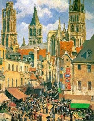 Artwork Title: The Old Market At Rouen