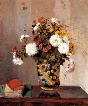 Artwork Title: Chrysanthemums In A Chinese Vase