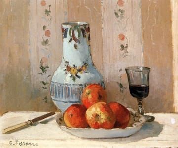 Artwork Title: Still Life With Apples And Pitcher