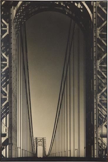 Artwork Title: George Washington Bridge, Hudson River, N.Y.C
