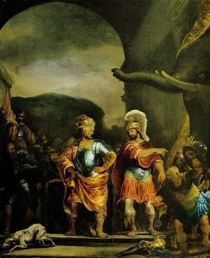 Artwork Title: Pyrrhus shows his elephant to Gajus frabritius Luscinus
