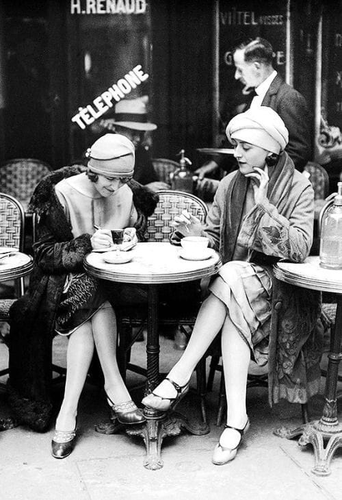 Artwork Title: Two women having coffee
