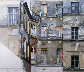 Artwork Title: My Courtyard at Monsieur-le-Prince