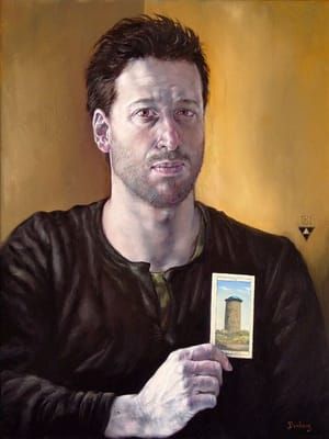 Artwork Title: Self Portrait with Tower