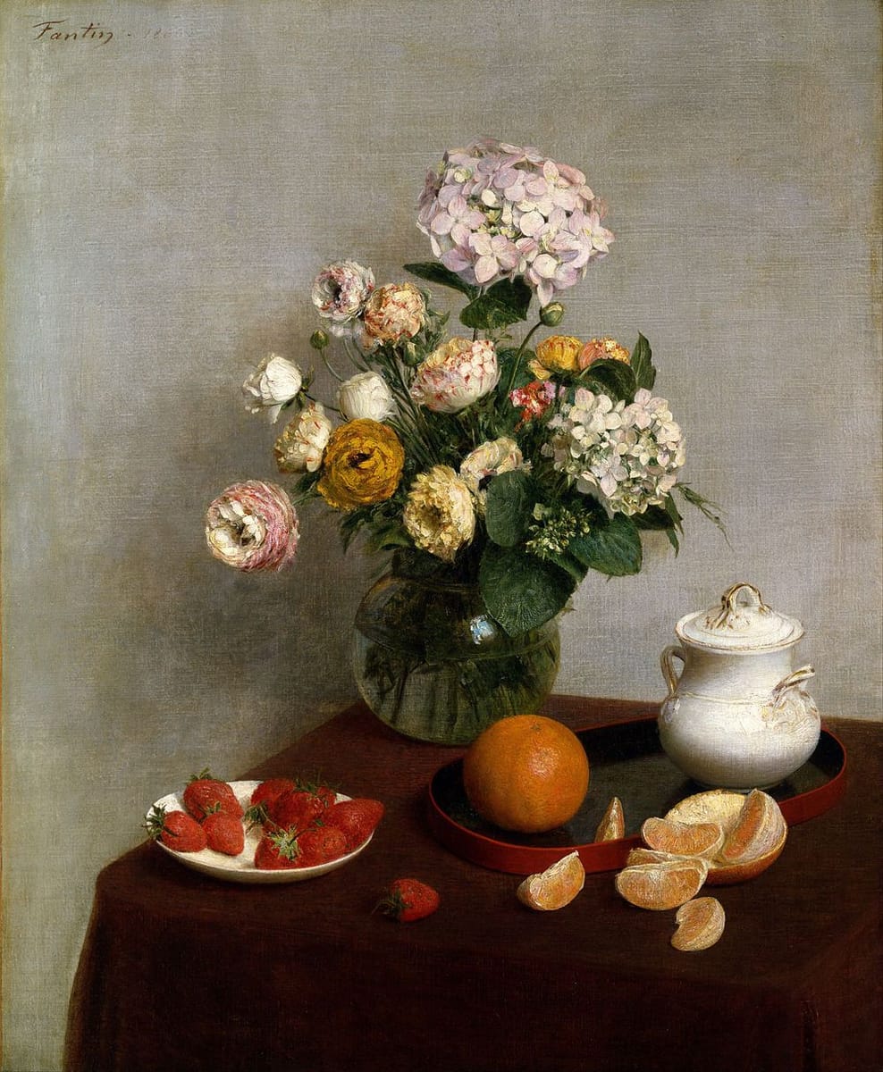 Henri Fantin-Latour - Flowers and Fruit, 1866