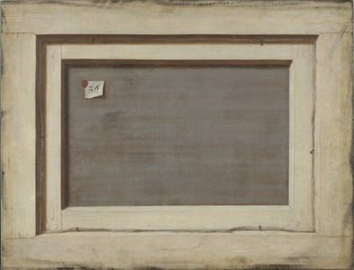 Artwork Title: Trompe l'oeil. The Reverse of a Framed Painting