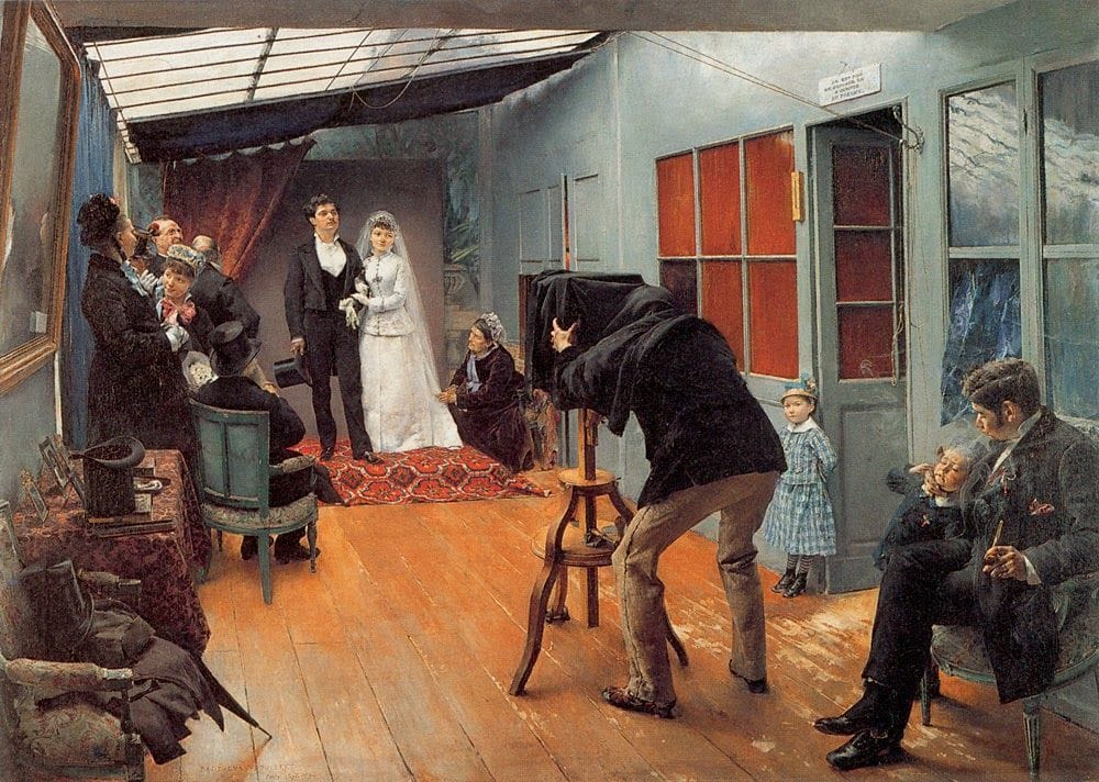 Artwork Title: Wedding Party at the Photographer's Studio