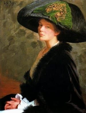 Artwork Title: The Green Hat (Self Portrait)