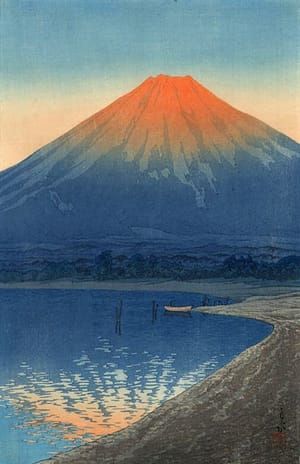 Artwork Title: Daybreak over Lake Yamanaka