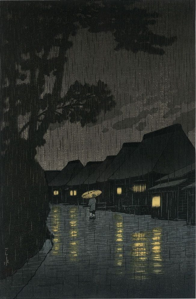 Artwork Title: Rainy Night At Maekawa