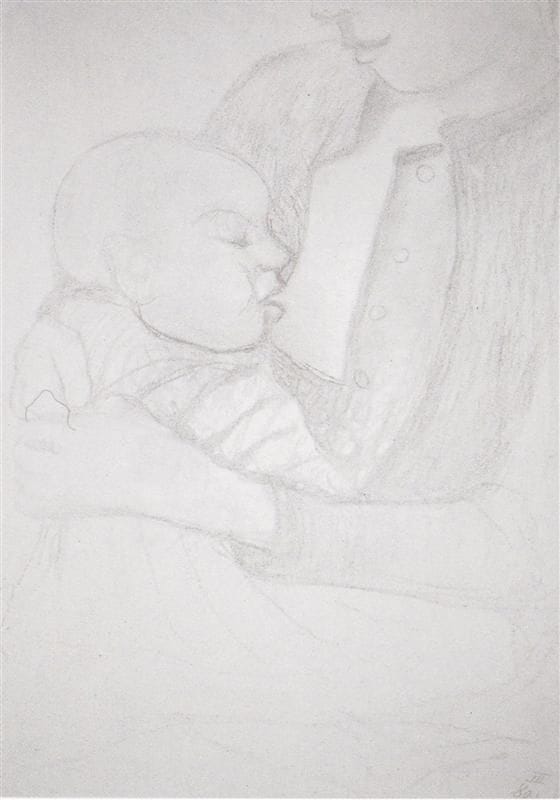 Artwork Title: Nursing Mother and Child (sketch)