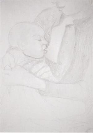 Artwork Title: Nursing Mother and Child (sketch)