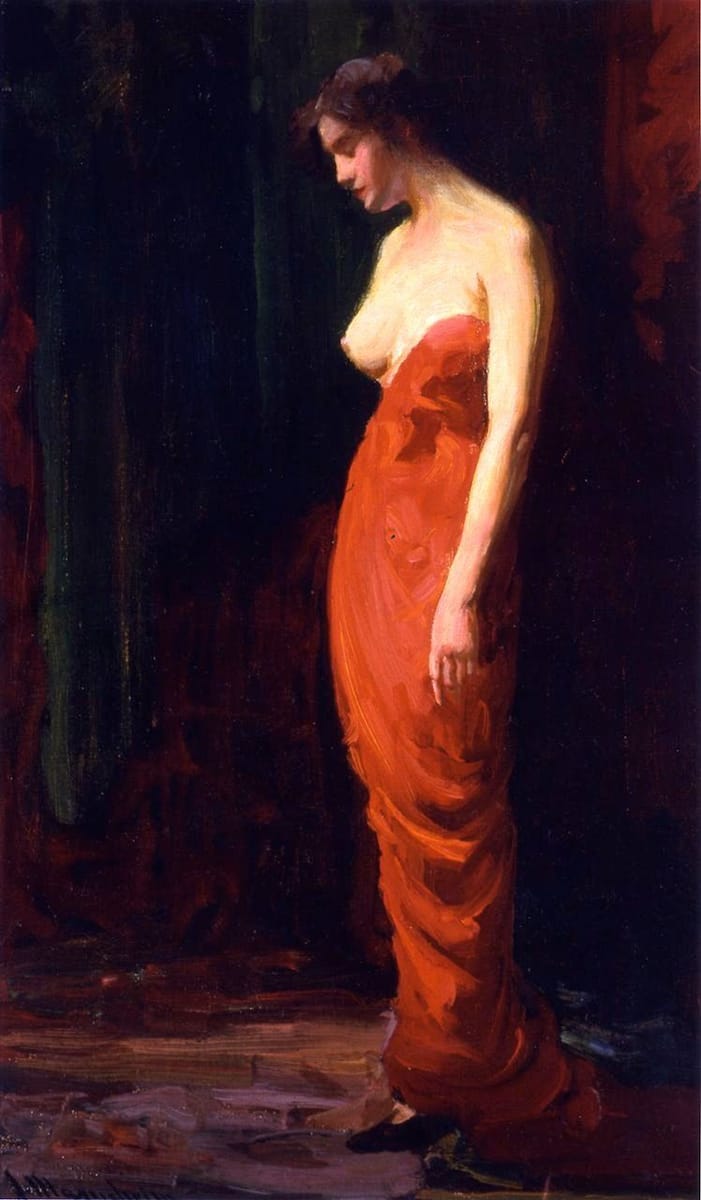 Artwork Title: Lady in Red Dress