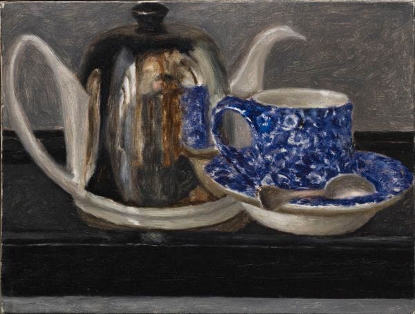 Artwork Title: Still life with Teapot and Blue Cup