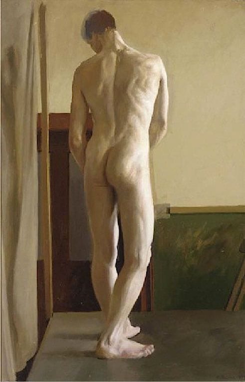 Artwork Title: Standing Male Nude