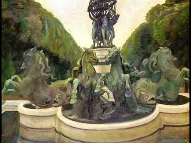 Artwork Title: The Fountain in Luxembourg Gardens