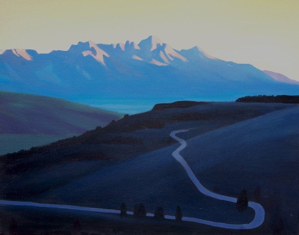 Artwork Title: Dawn, Saddle Butte (Study)