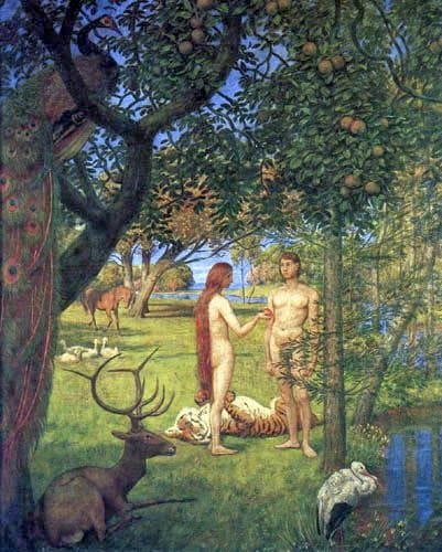 Artwork Title: Adam and Eve in Paradise