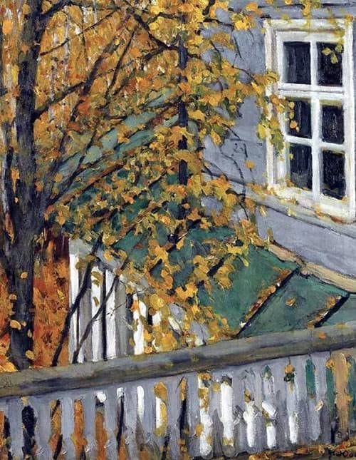 Artwork Title: View from the Balcony in Autumn
