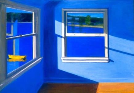 Artwork Title: Blue Room on the Bay