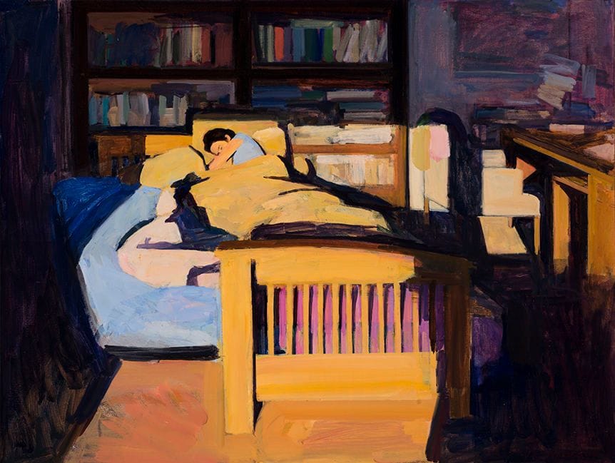 Artwork Title: Lauren Sleeping in Winter Sunlight