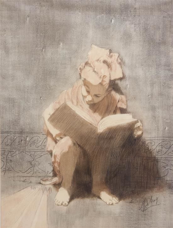 Artwork Title: Portrait of a Girl Reading
