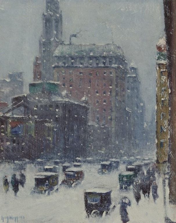 Artwork Title: New York in the Blizzard of 1920,