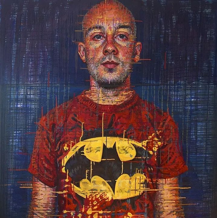 Artwork Title: Quandry - Nick Ward in a Batman T-Shirt