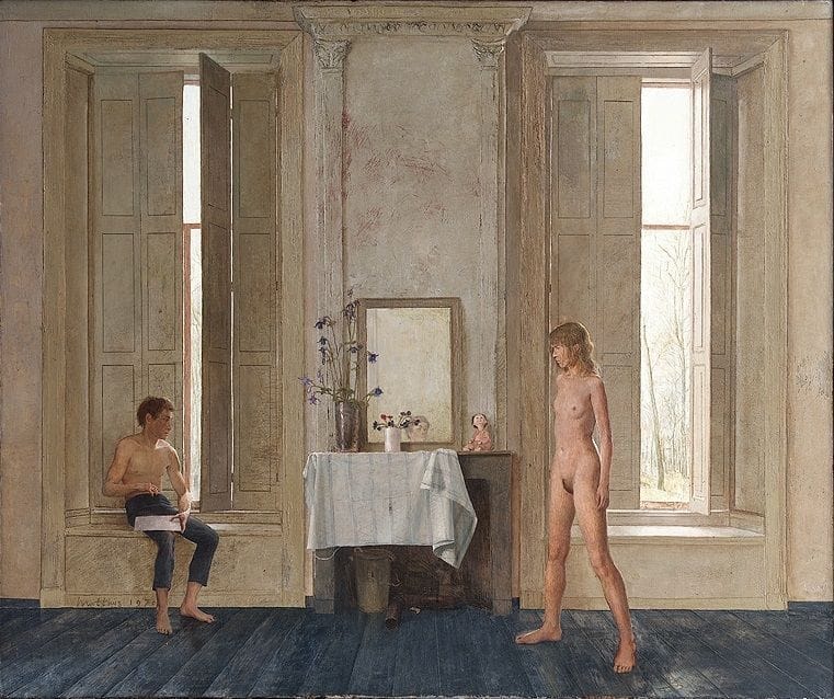 Artwork Title: Interieur met schilder en zijn model (Interior with the Painter and his Model)