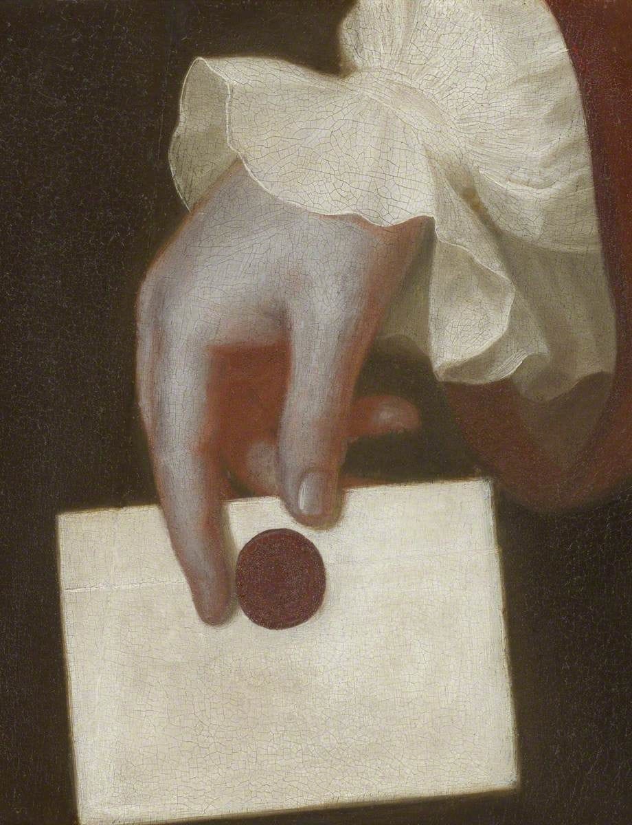 Artwork Title: A Hand Holding a Letter