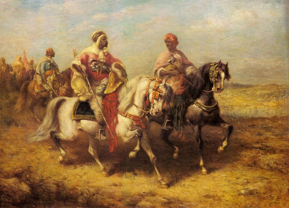 Artwork Title: Arab Chieftain And His Entourage