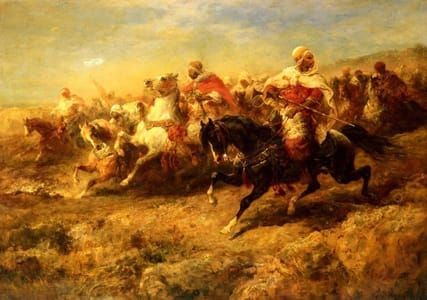 Artwork Title: Arabian Horsemen